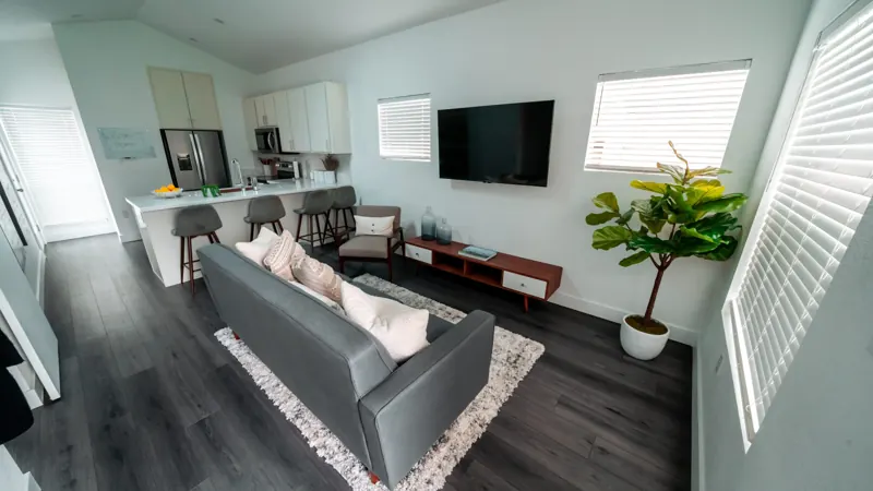 Back house living room
