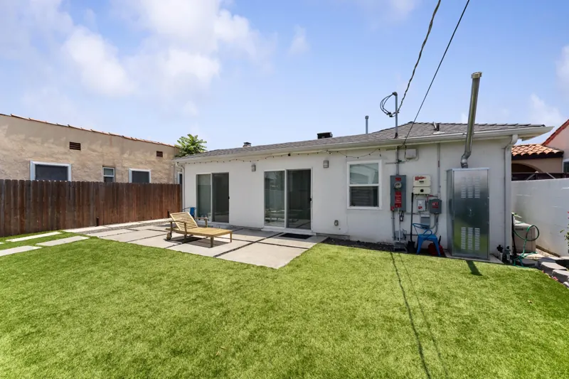 Backyard, looking toward the front house
